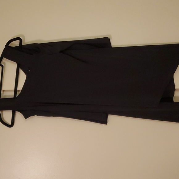 Chico's Open Shoulder Black Tunic Size 1 - Picture 3 of 5
